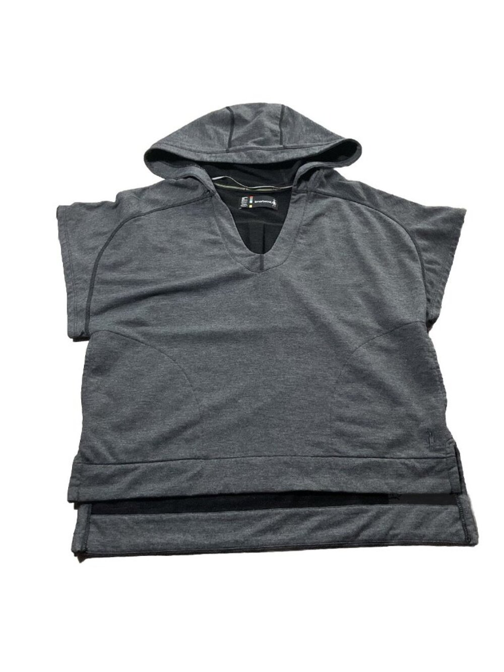 Smartwool Womens XS Active Reset Hoodie Pullover Merino Blend Charcoal
